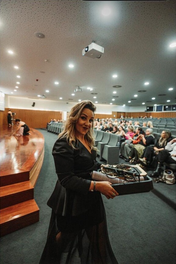 Sara Costa numa formação